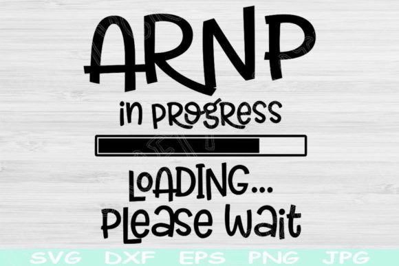 ARNP in Progress Loading Please Wait Svg: Graphics for Crafts