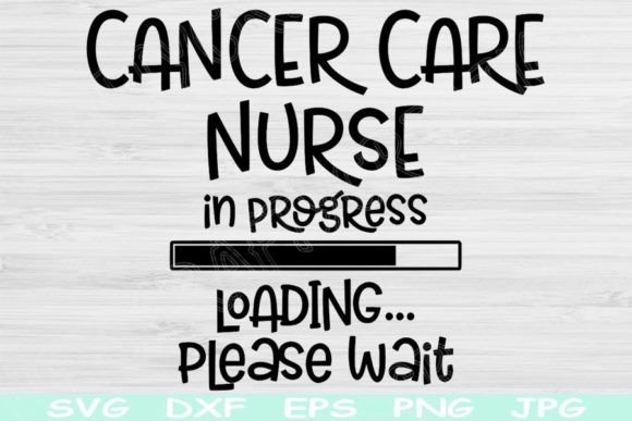 Cancer Care Nurse in Progress Loading Graphics and Crafts