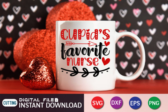 Cupid's Favorite Nurse SVG: Graphics & Crafts
