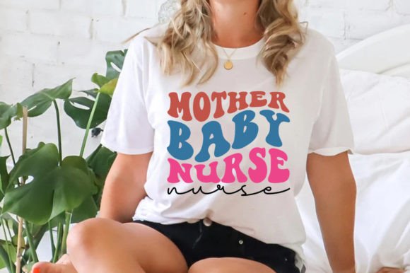 Mother Baby Nurse Retro Svg Graphics and Crafts