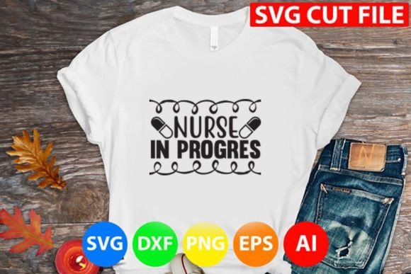 Nurse in Progres Graphics for Crafts