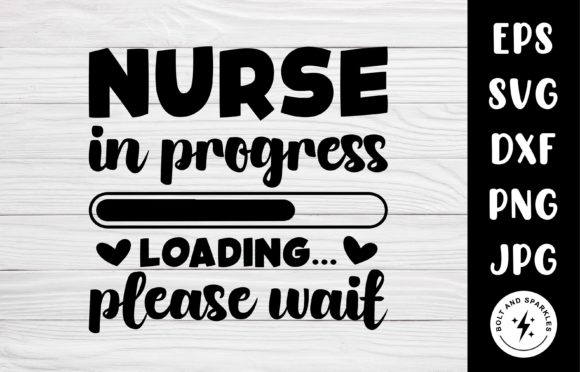 Nurse in Progress SVG for Crafts and Graphics